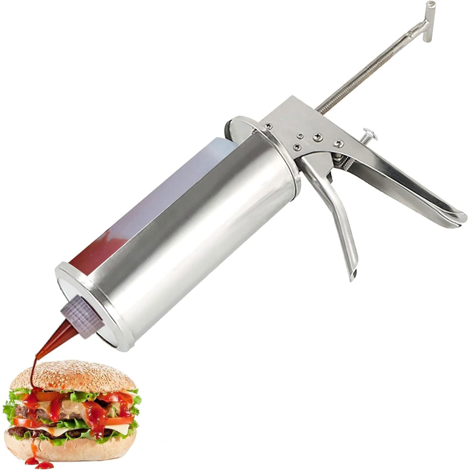 Amazon|ハンバーガーソースガン、スクイーズボトル付き定量ソース Amazon|ハンバーガーソースガン、スクイーズボトル付き定量ソース